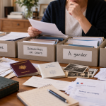 Trier les papiers d’un parent décédé